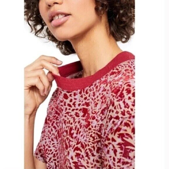 Free People We The Free Red Teddy Top - Picture 3 of 4